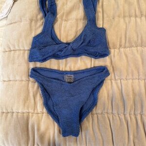 Hunza G Blue Juno Swimwear